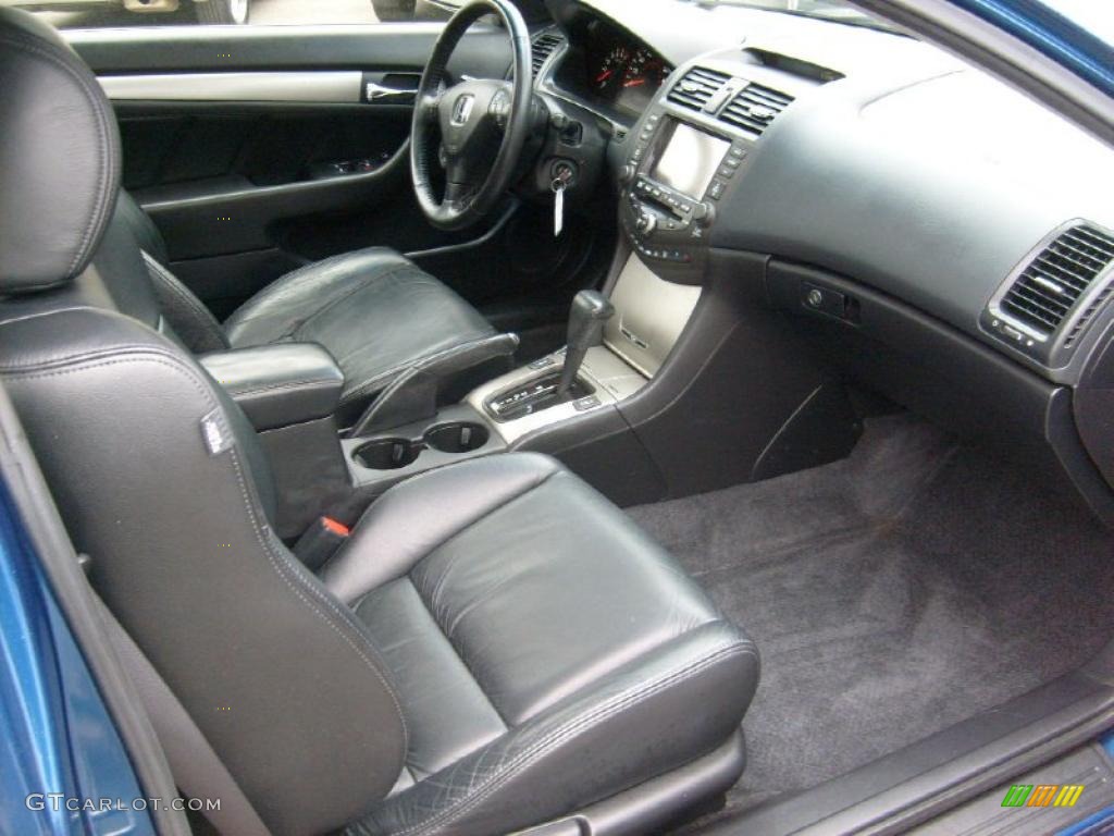 2005 Accord EX V6 Coupe - Sapphire Blue Pearl / Black photo #18