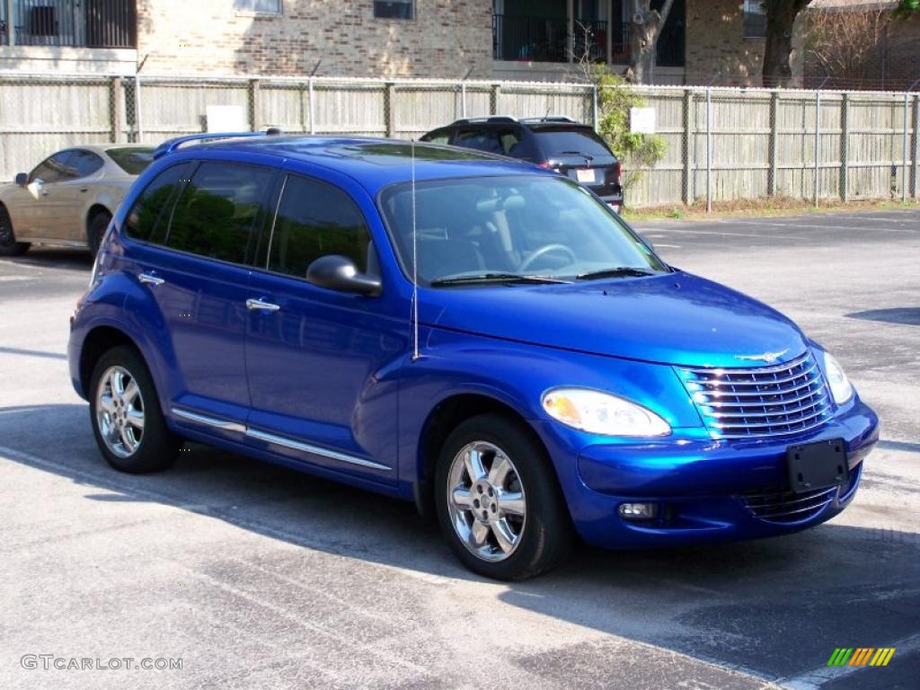 2005 PT Cruiser Limited Turbo - Electric Blue Pearl / Taupe/Pearl Beige photo #1