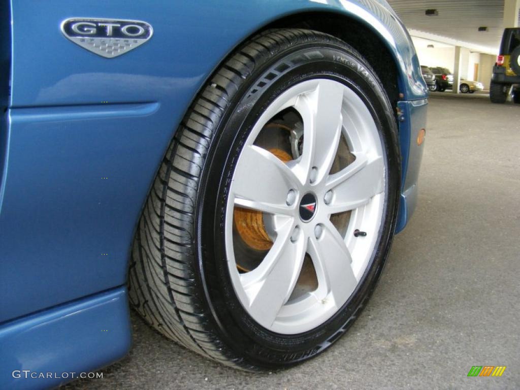 2004 GTO Coupe - Barbados Blue Metallic / Black photo #35