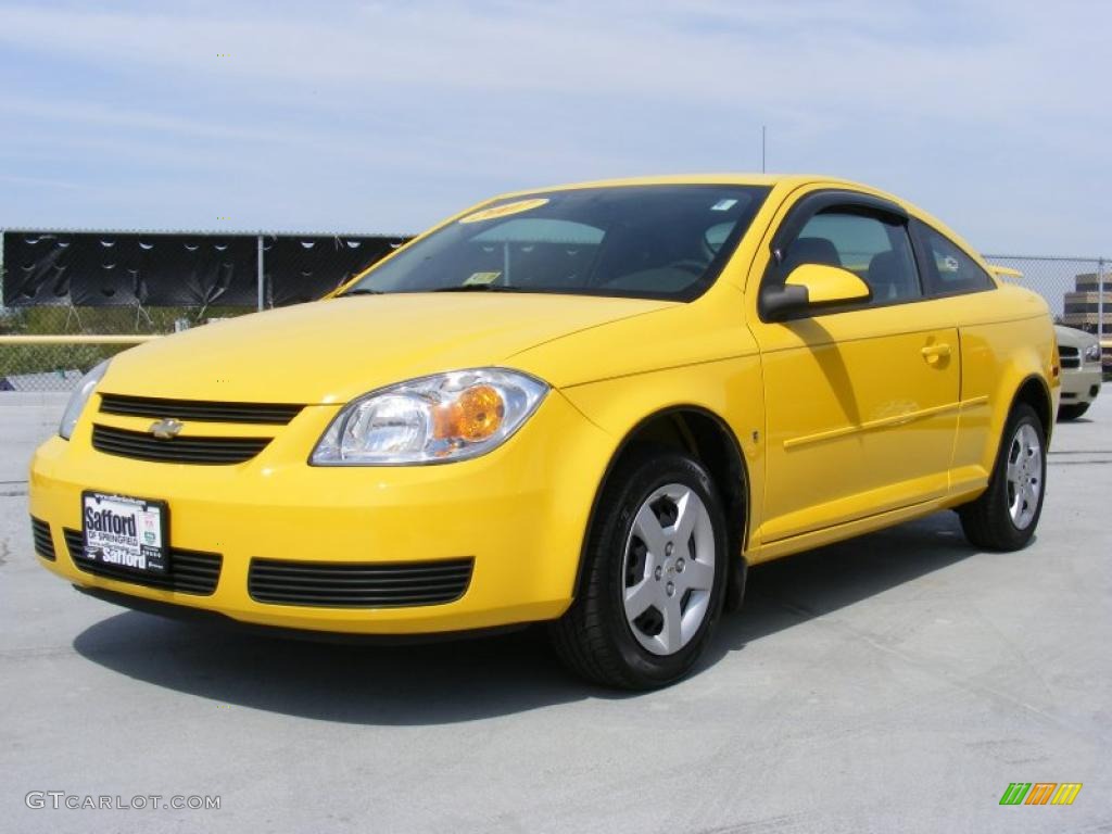 2007 Cobalt LT Coupe - Rally Yellow / Ebony photo #1