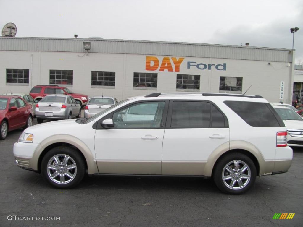 2008 Taurus X Eddie Bauer AWD - Oxford White / Camel photo #2