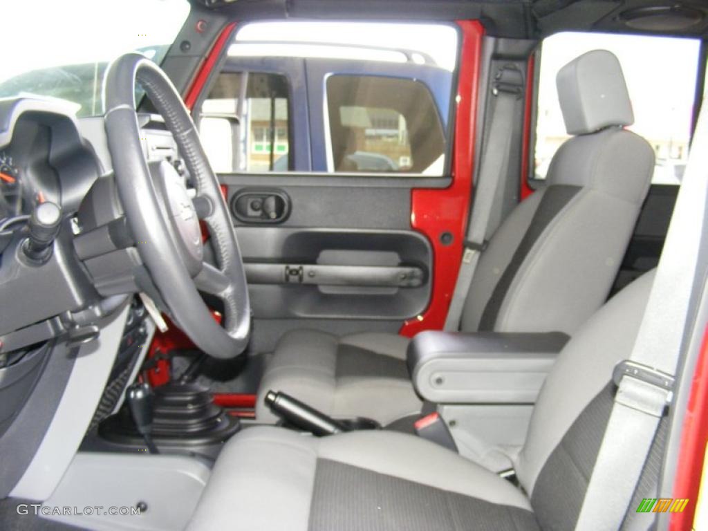 2009 Wrangler Unlimited X 4x4 - Red Rock Crystal Pearl / Dark Slate Gray/Medium Slate Gray photo #14