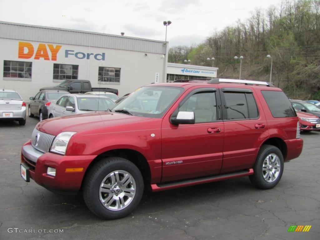 2007 Mountaineer Premier AWD - Vivid Red / Camel photo #1