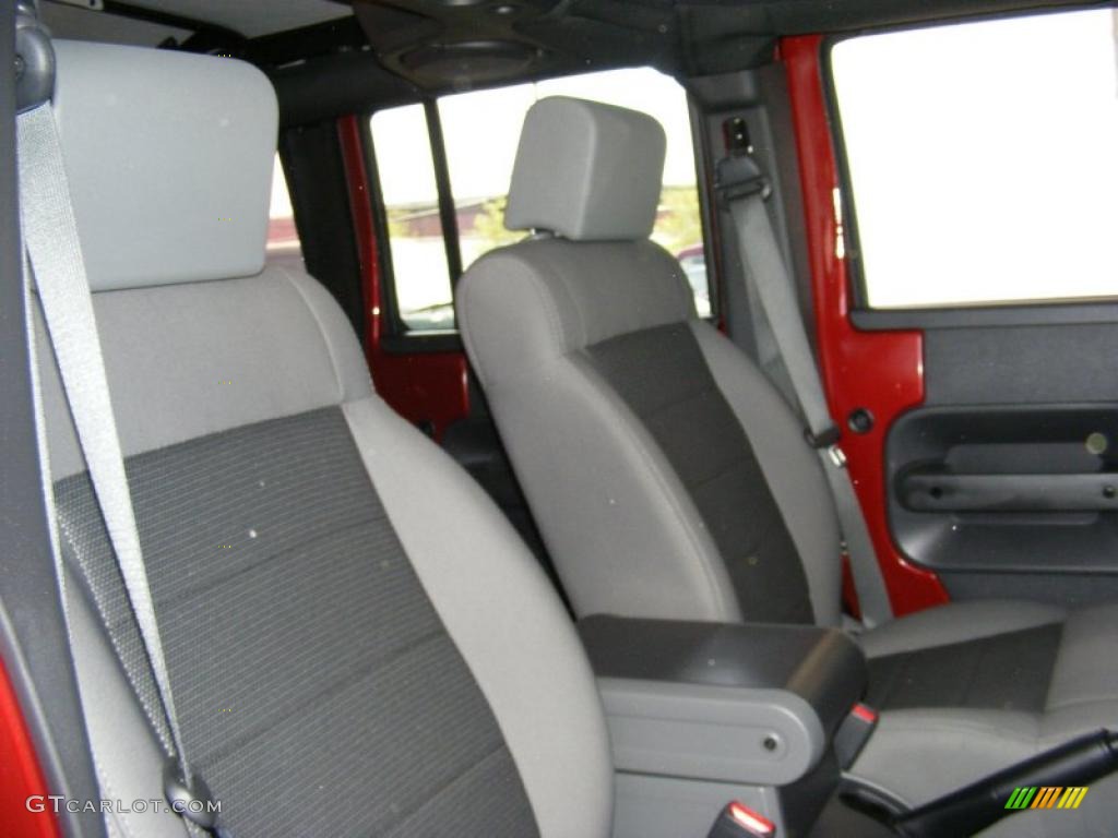 2009 Wrangler Unlimited X 4x4 - Red Rock Crystal Pearl / Dark Slate Gray/Medium Slate Gray photo #22