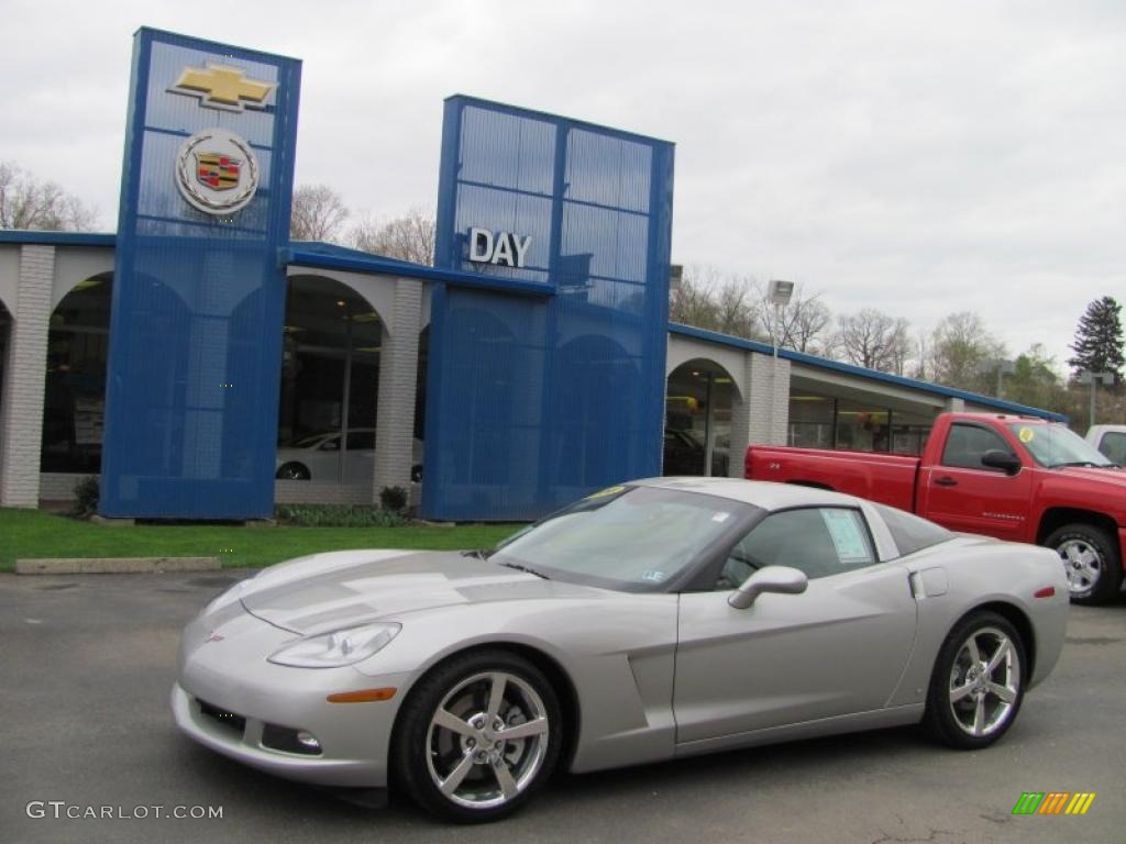 2008 Corvette Coupe - Machine Silver Metallic / Titanium photo #1