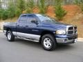 2003 Patriot Blue Pearl Dodge Ram 1500 SLT Quad Cab 4x4  photo #3