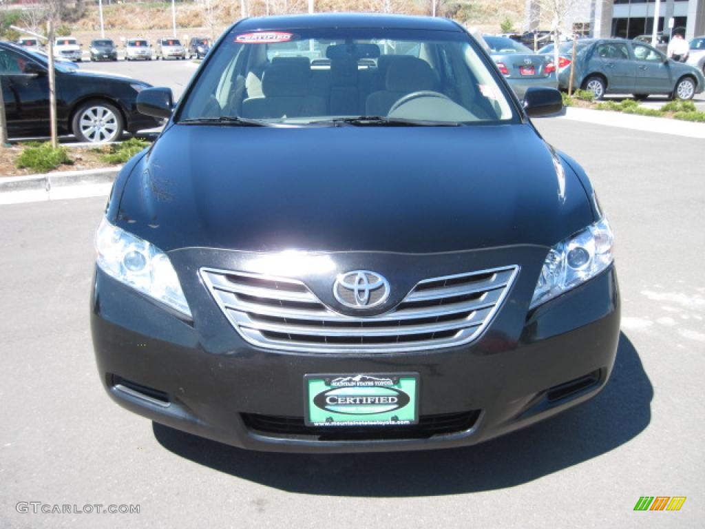 2007 Camry Hybrid - Black / Bisque photo #6