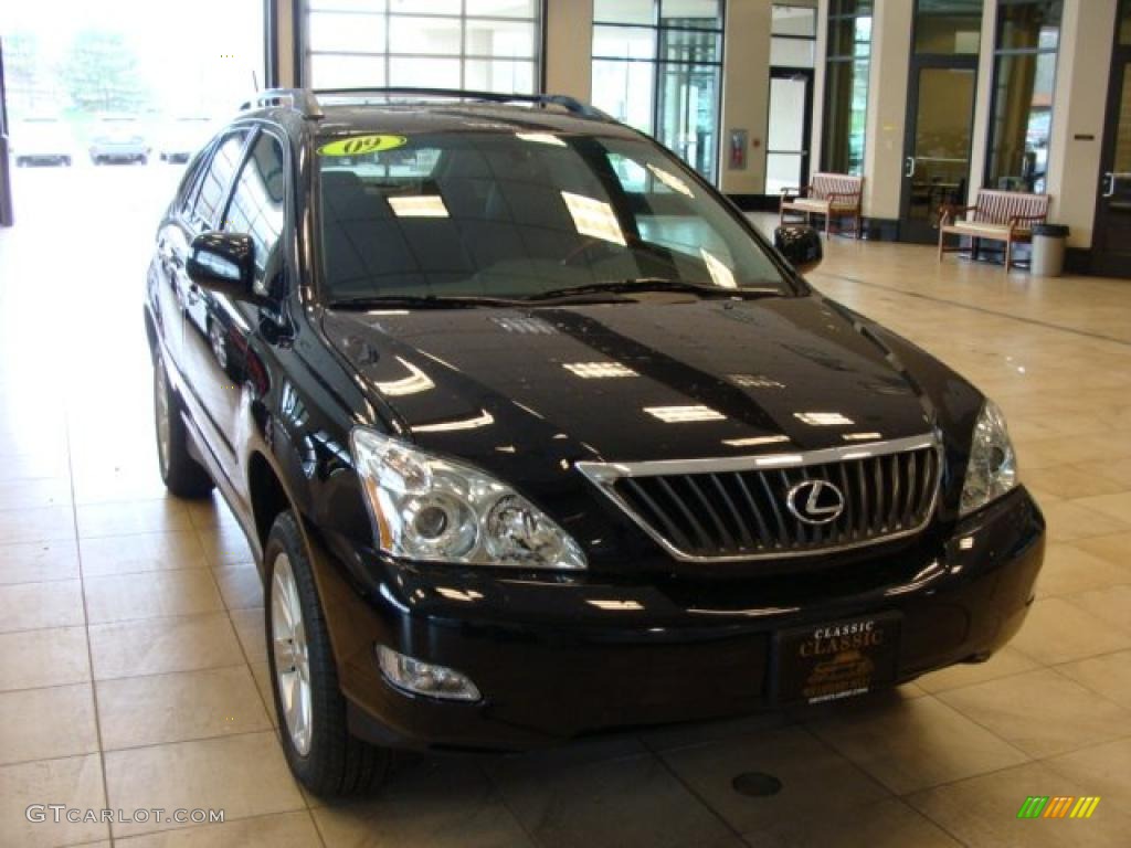 2009 RX 350 AWD - Obsidian Black / Black photo #3