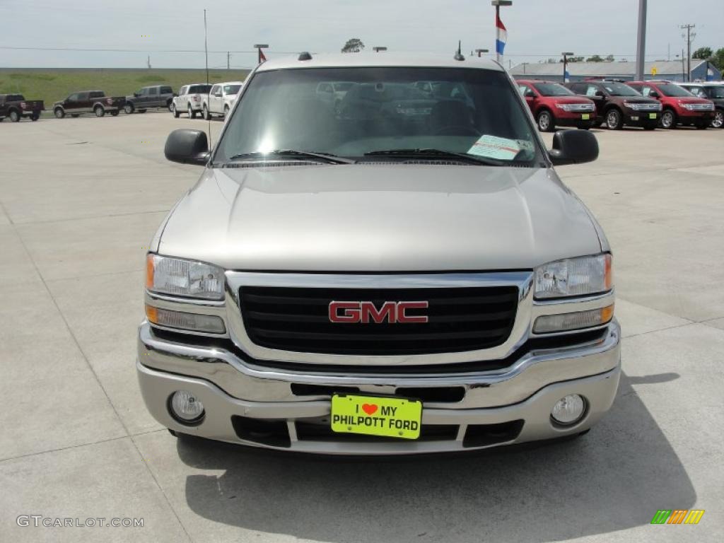 2005 Sierra 1500 SLE Crew Cab - Silver Birch Metallic / Dark Pewter photo #8