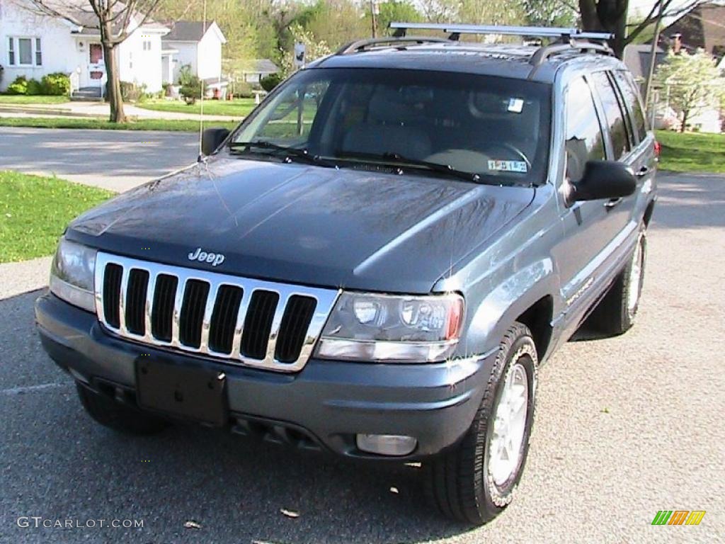 2002 Grand Cherokee Laredo 4x4 - Steel Blue Pearlcoat / Dark Slate Gray photo #2