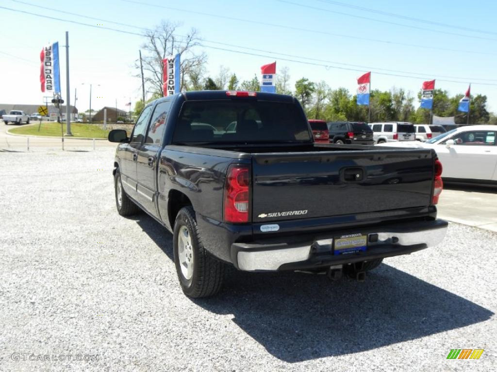 2007 Silverado 1500 Classic LT Crew Cab - Dark Blue Metallic / Dark Charcoal photo #3