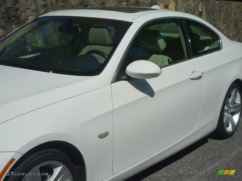 2007 3 Series 335i Coupe - Alpine White / Cream Beige photo #20