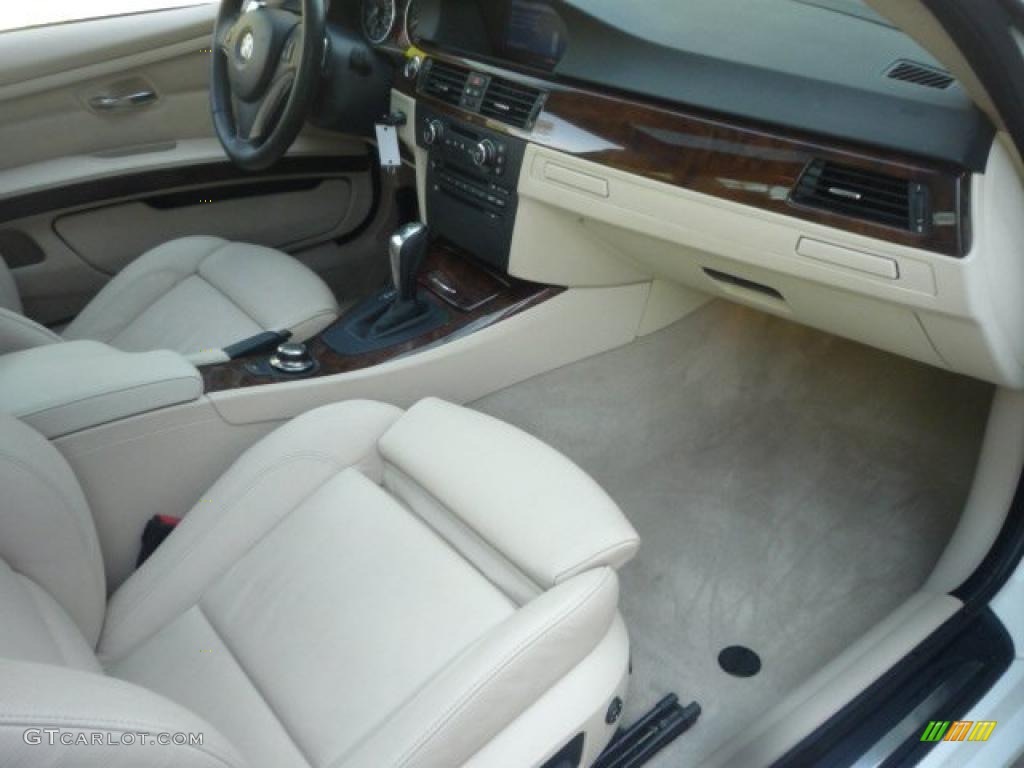 2007 3 Series 335i Coupe - Alpine White / Cream Beige photo #34