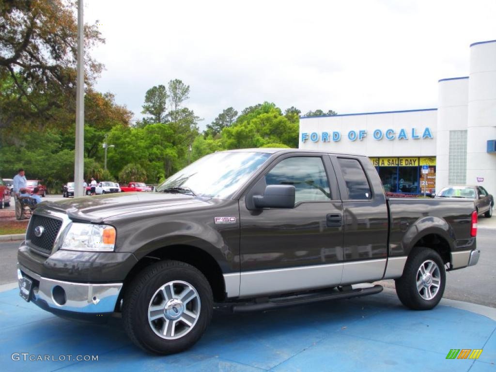 2007 F150 XLT SuperCab - Dark Stone Metallic / Tan photo #1