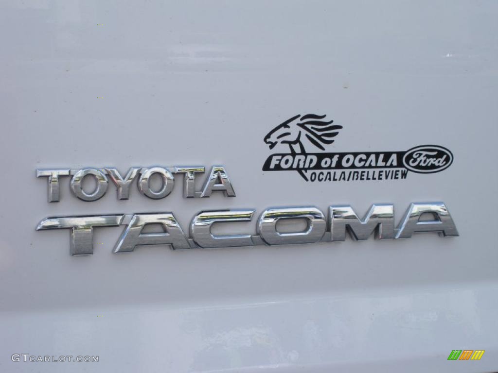 2006 Tacoma PreRunner Access Cab - Super White / Graphite Gray photo #9