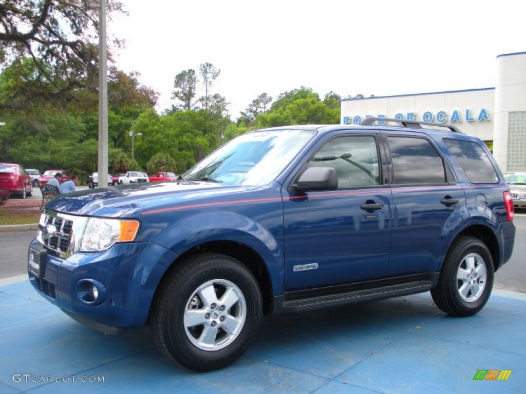 2008 Escape XLT V6 - Vista Blue Metallic / Stone photo #1