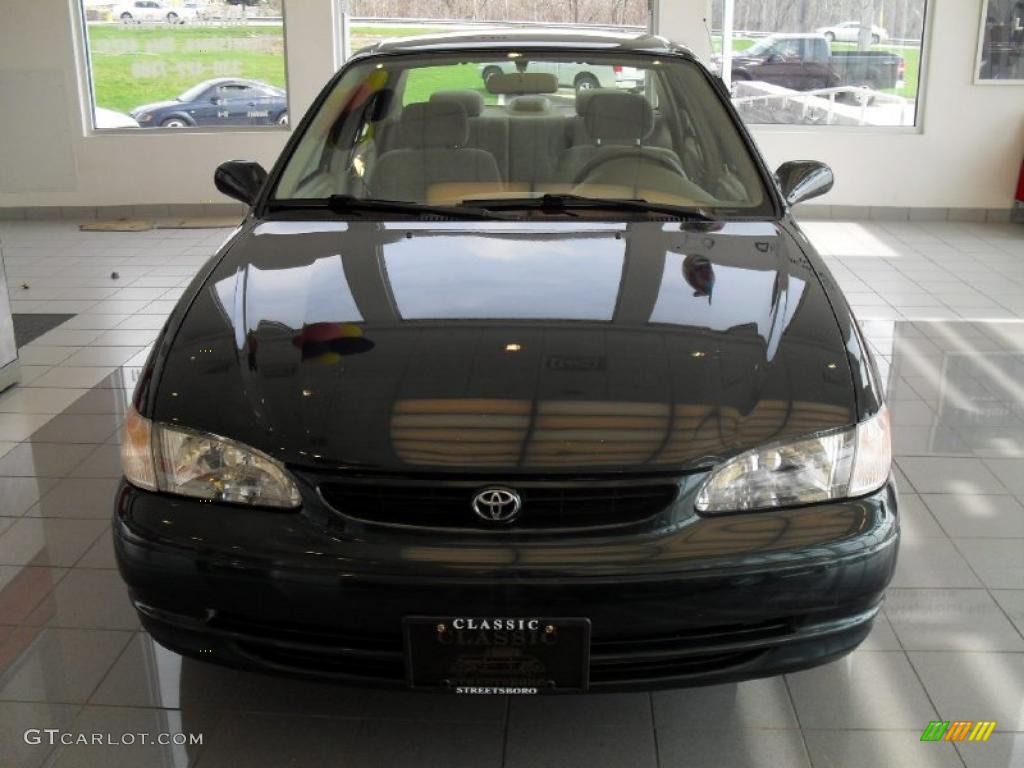 1999 Corolla LE - Dark Emerald Pearl / Pebble Beige photo #15