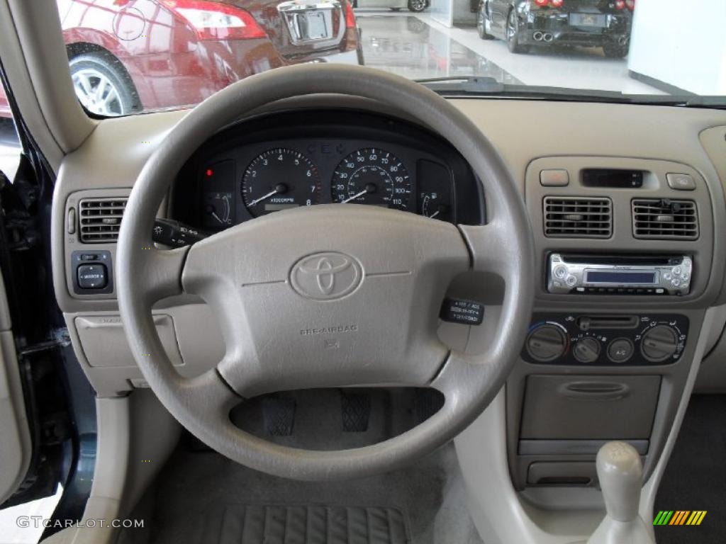 1999 Corolla LE - Dark Emerald Pearl / Pebble Beige photo #34