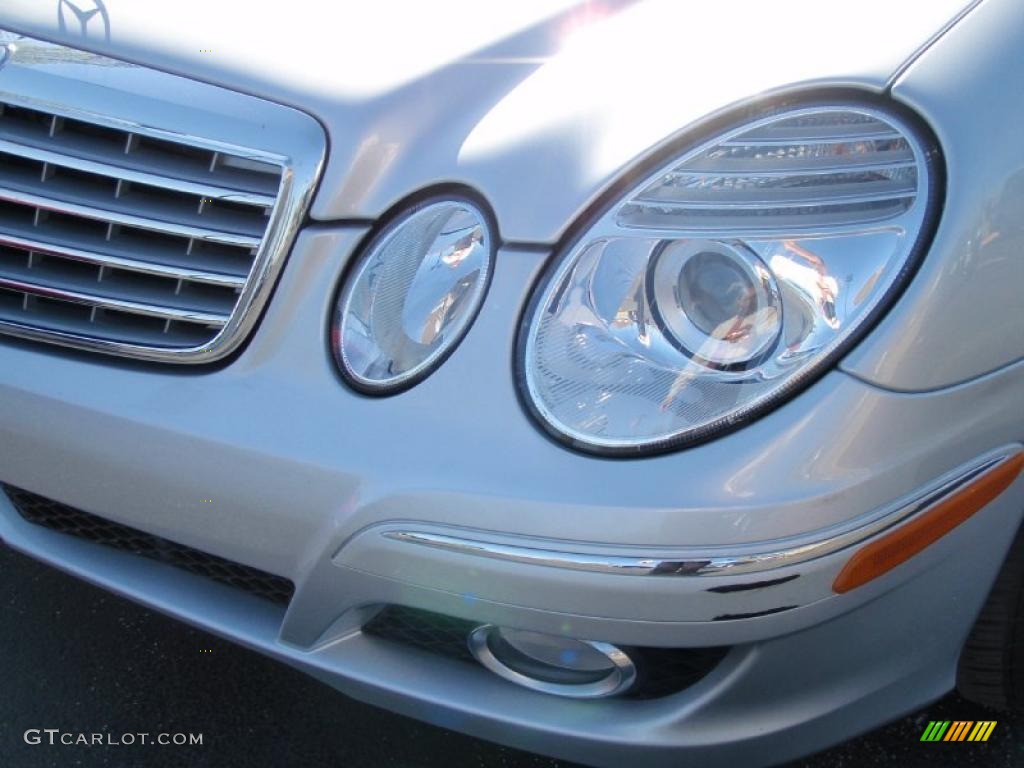 2008 E 350 4Matic Sedan - Iridium Silver Metallic / Black photo #9