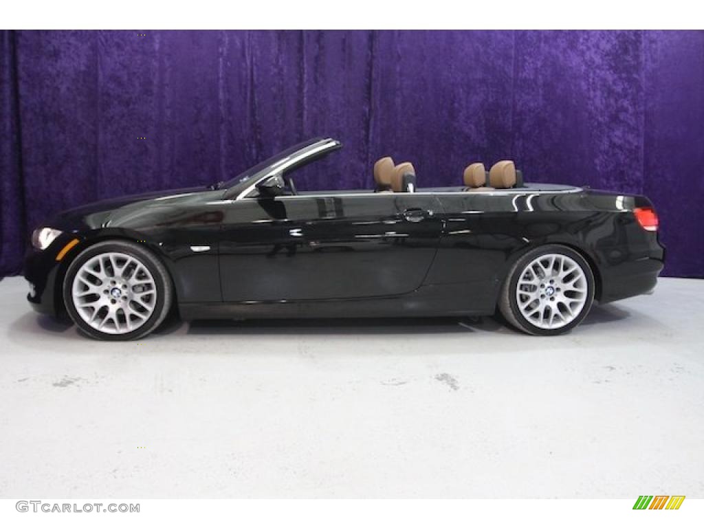 2008 3 Series 328i Convertible - Jet Black / Saddle Brown/Black photo #4