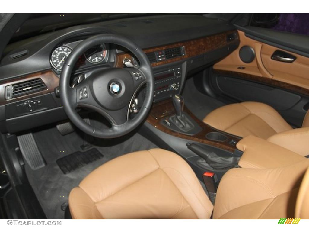 2008 3 Series 328i Convertible - Jet Black / Saddle Brown/Black photo #6