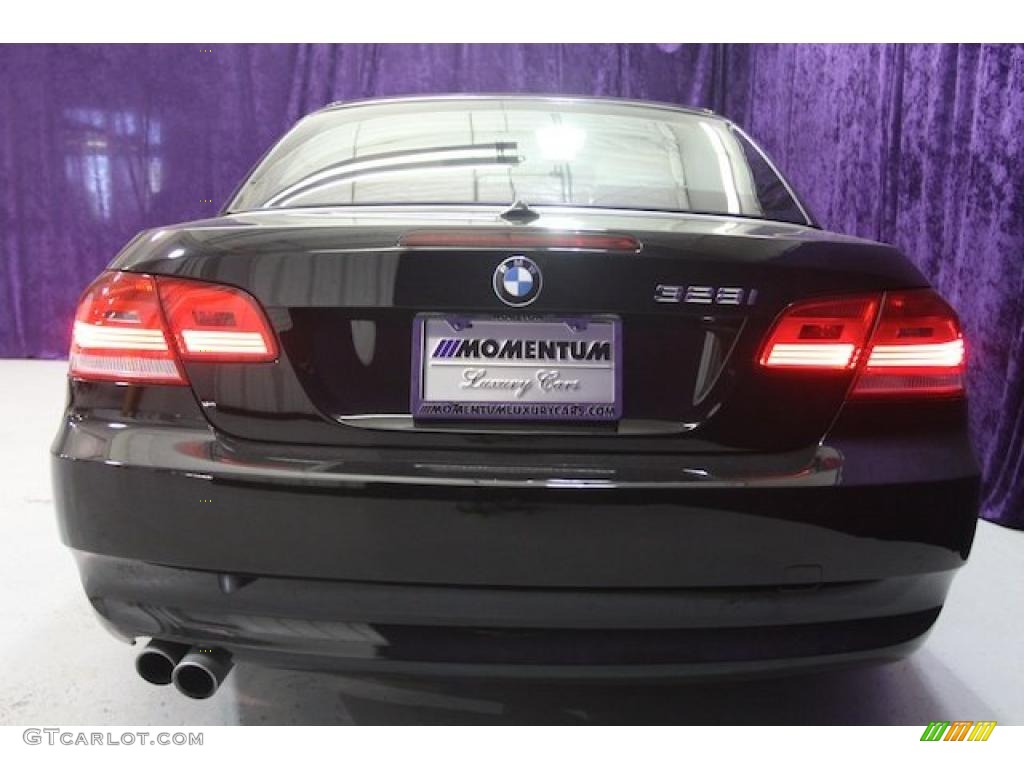 2008 3 Series 328i Convertible - Jet Black / Saddle Brown/Black photo #11