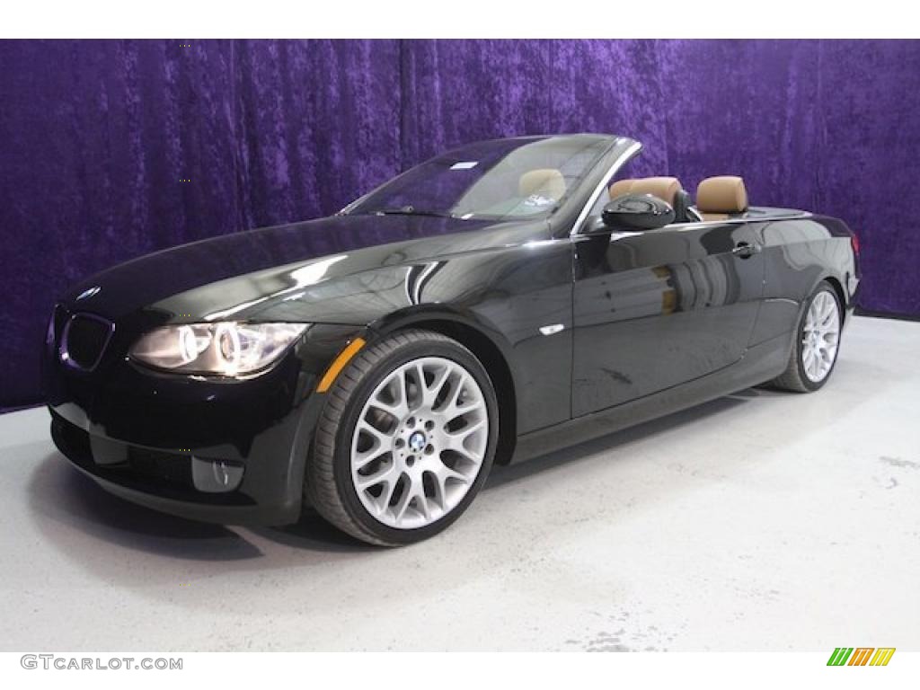 2008 3 Series 328i Convertible - Jet Black / Saddle Brown/Black photo #14