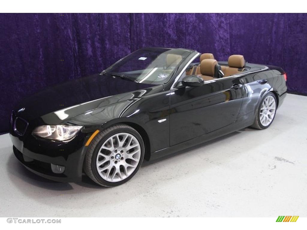 2008 3 Series 328i Convertible - Jet Black / Saddle Brown/Black photo #16