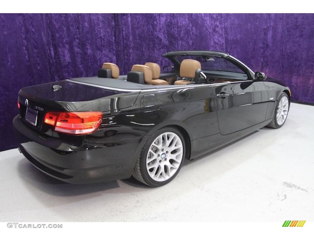 2008 3 Series 328i Convertible - Jet Black / Saddle Brown/Black photo #45