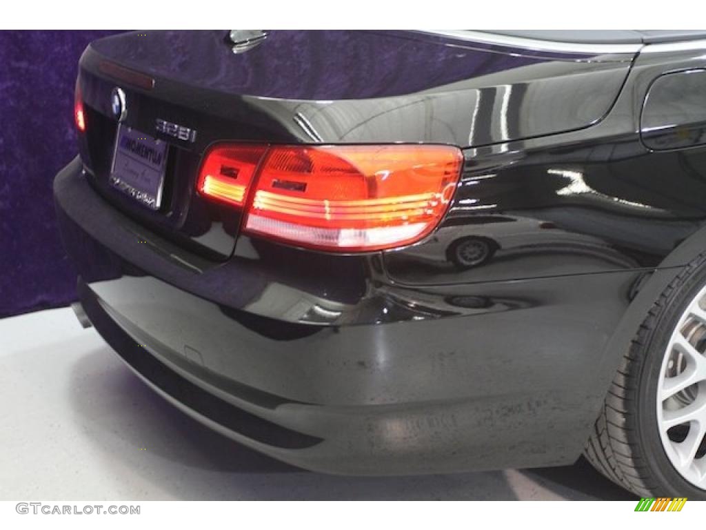 2008 3 Series 328i Convertible - Jet Black / Saddle Brown/Black photo #46
