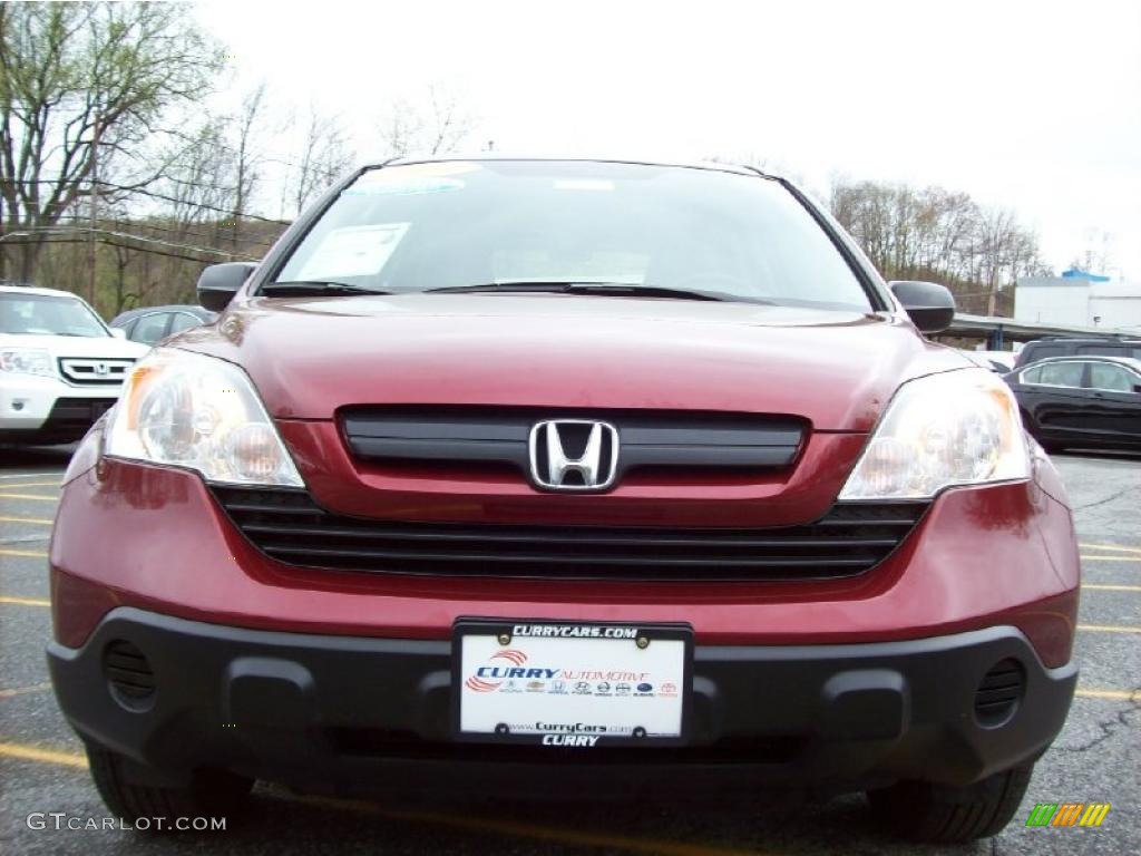 2007 CR-V LX 4WD - Tango Red Pearl / Gray photo #3