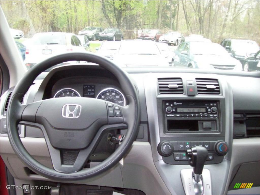 2007 CR-V LX 4WD - Tango Red Pearl / Gray photo #5