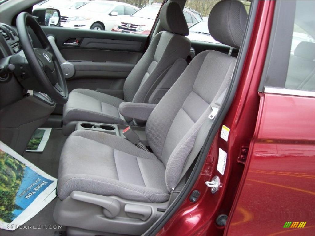 2007 CR-V LX 4WD - Tango Red Pearl / Gray photo #6