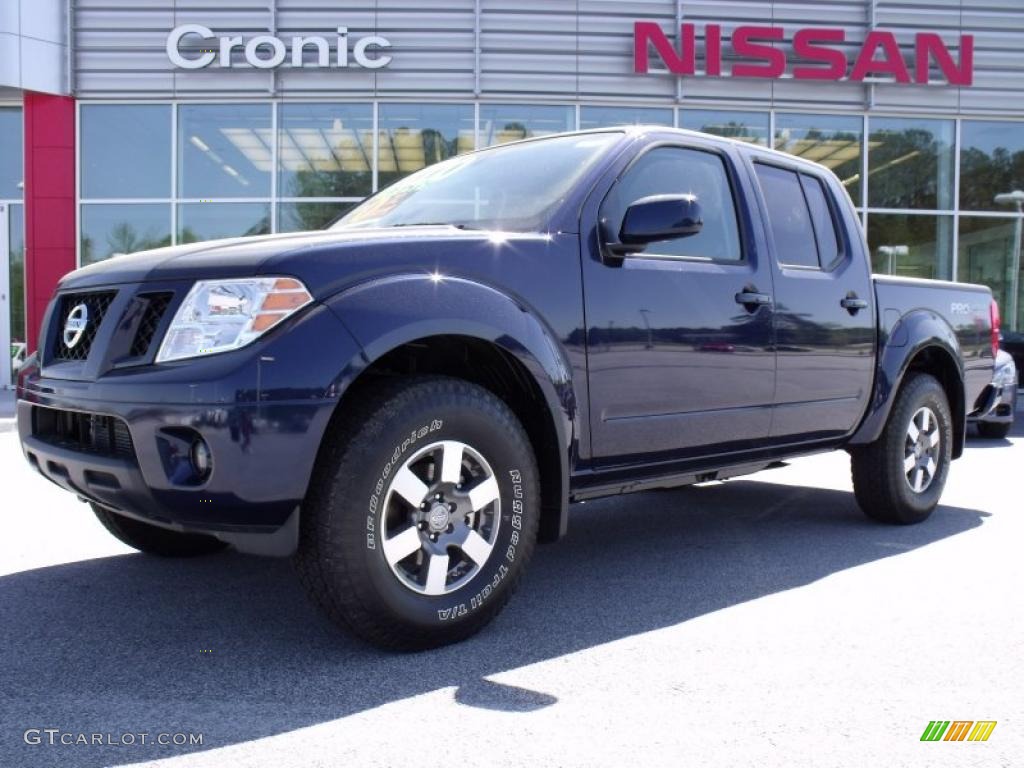 2010 Frontier Pro-4X Crew Cab 4x4 - Navy Blue / Pro-4X Charcoal photo #1