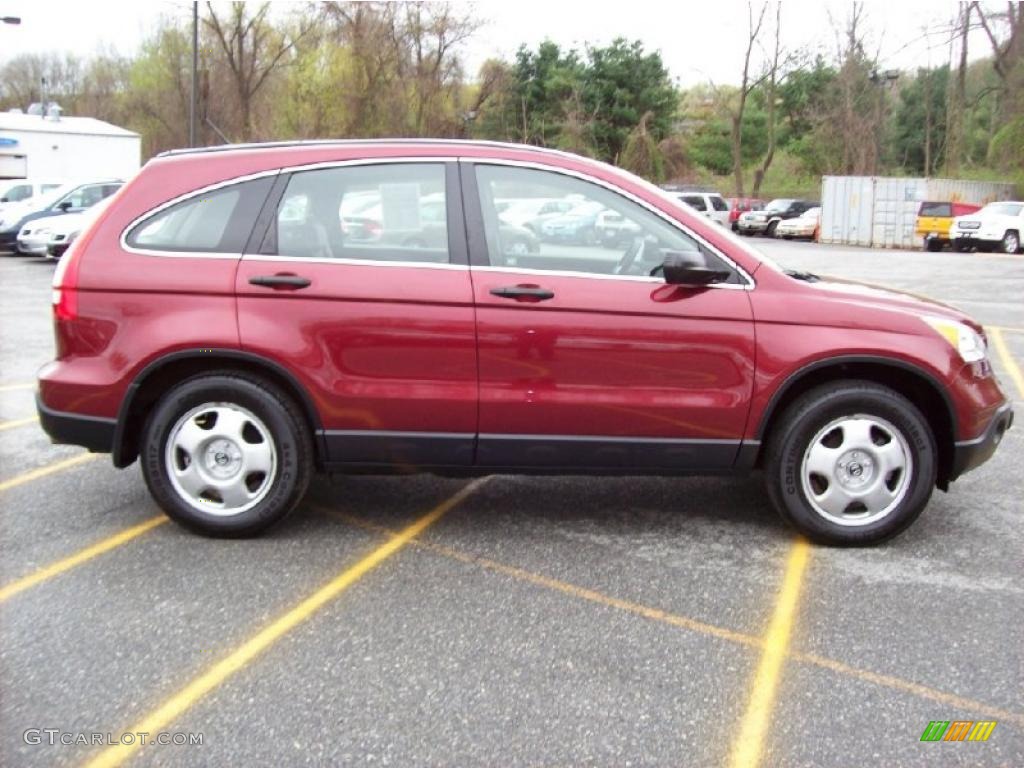 2007 CR-V LX 4WD - Tango Red Pearl / Gray photo #19