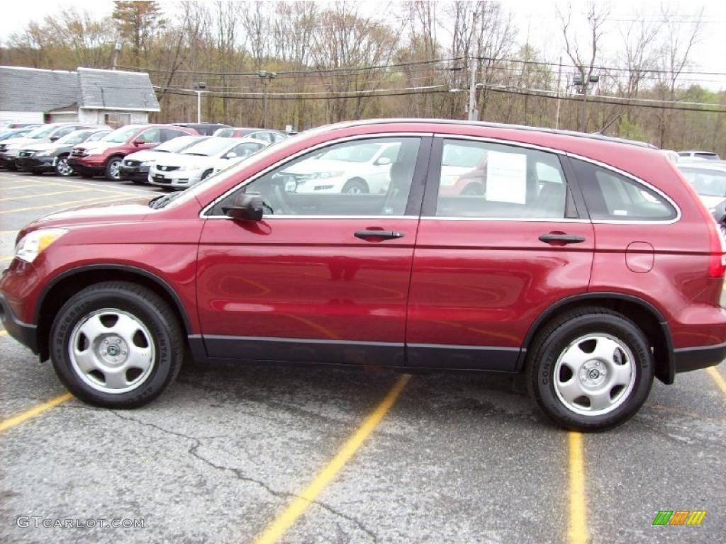 2007 CR-V LX 4WD - Tango Red Pearl / Gray photo #20