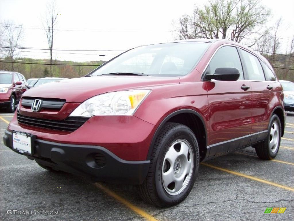 2007 CR-V LX 4WD - Tango Red Pearl / Gray photo #22