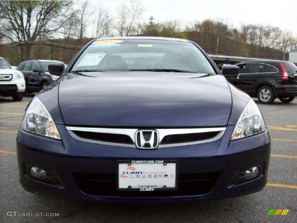 2007 Accord EX Sedan - Royal Blue Pearl / Gray photo #3