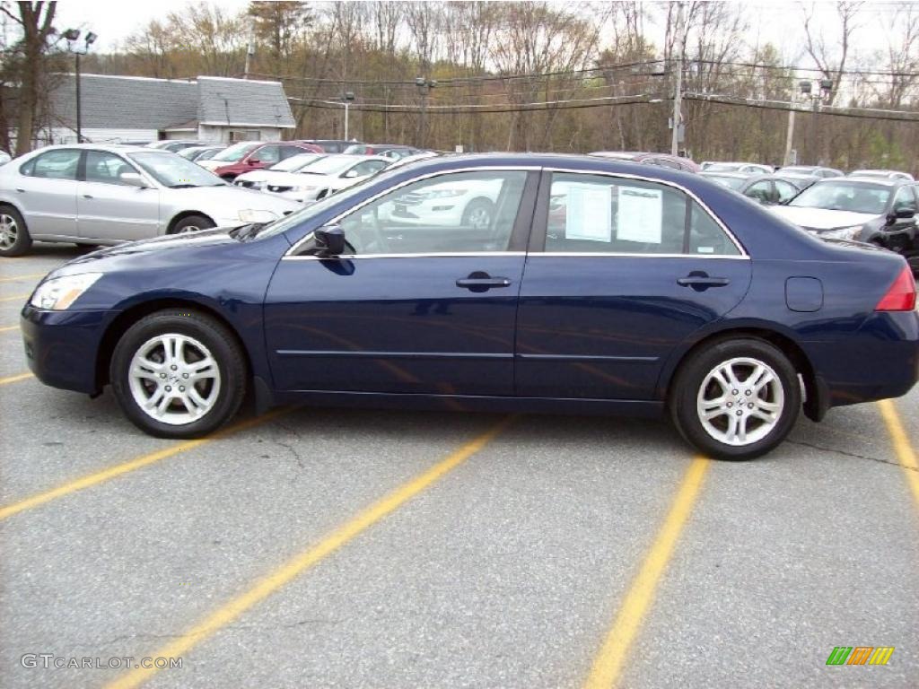 2007 Accord EX Sedan - Royal Blue Pearl / Gray photo #21