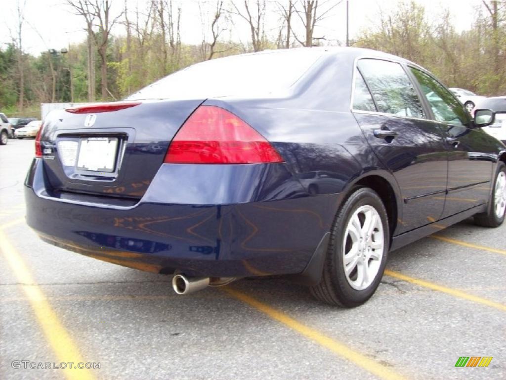 2007 Accord EX Sedan - Royal Blue Pearl / Gray photo #22