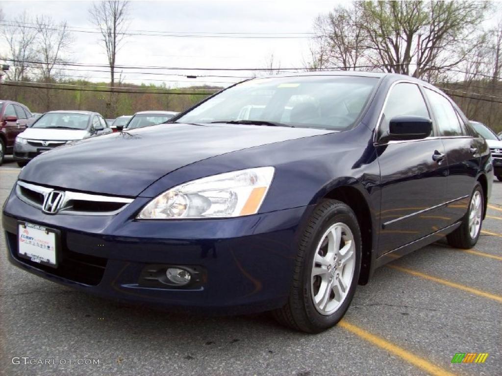 2007 Accord EX Sedan - Royal Blue Pearl / Gray photo #23
