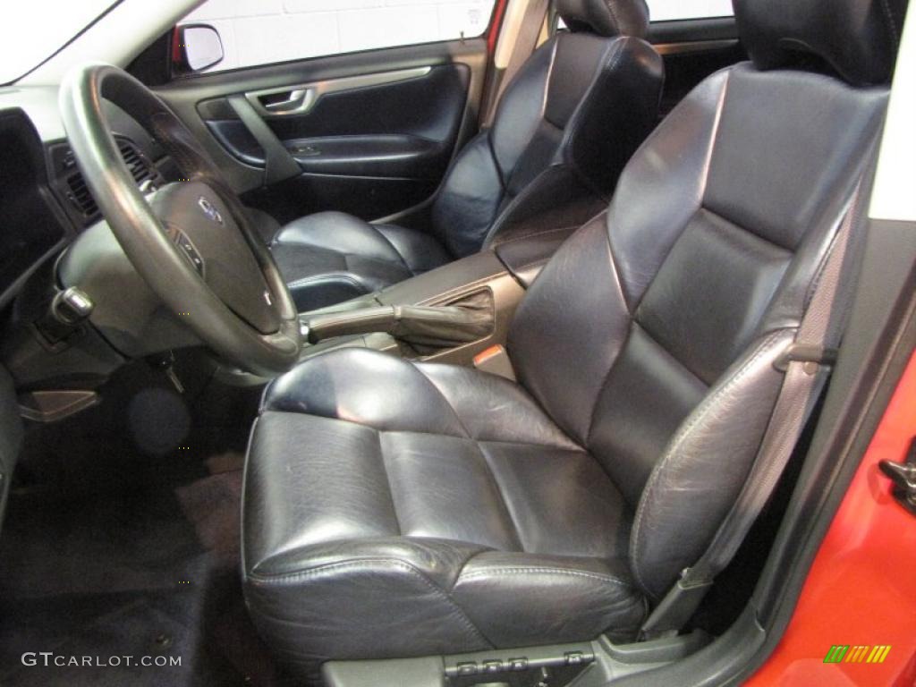 2004 S60 R AWD - Ruby Red Metallic / Nordkap Black/Blue R Metallic photo #10