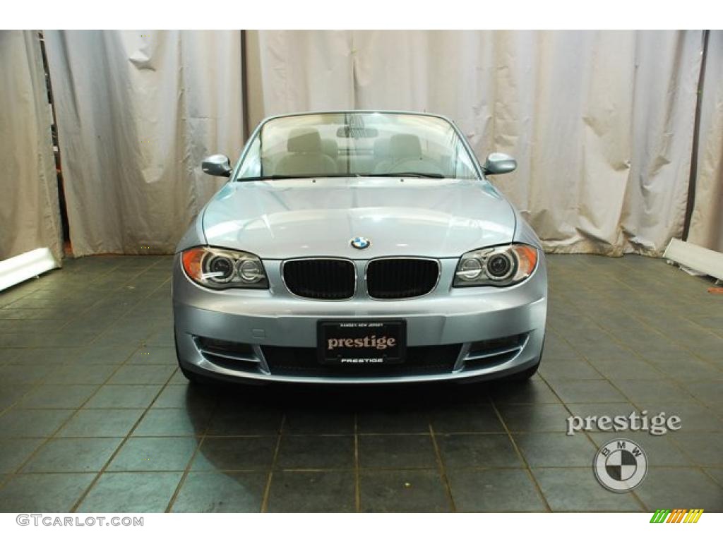 2009 1 Series 128i Convertible - Blue Water Metallic / Black photo #7