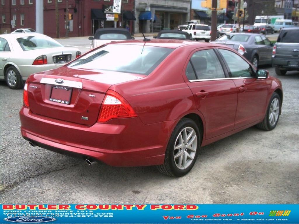 2008 Fusion SE V6 - Redfire Metallic / Charcoal Black photo #2