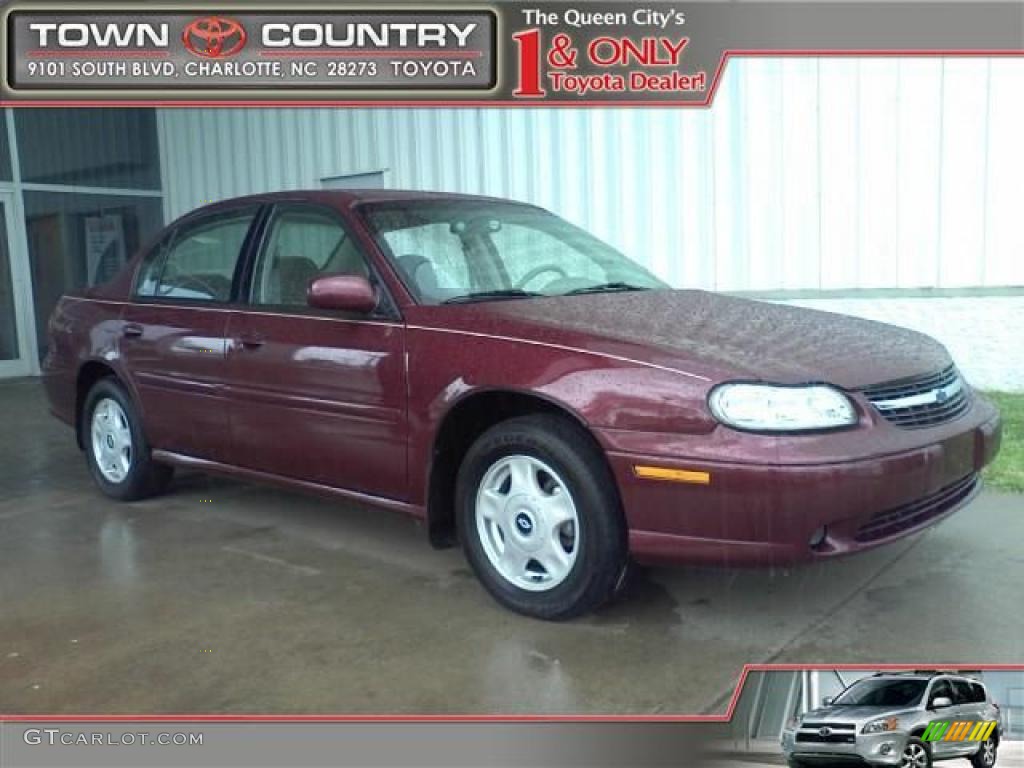 2001 Malibu LS Sedan - Monterey Maroon Metallic / Neutral photo #1