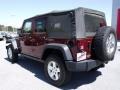 2008 Red Rock Crystal Pearl Jeep Wrangler Unlimited Rubicon 4x4  photo #3