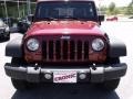 2008 Red Rock Crystal Pearl Jeep Wrangler Unlimited Rubicon 4x4  photo #8