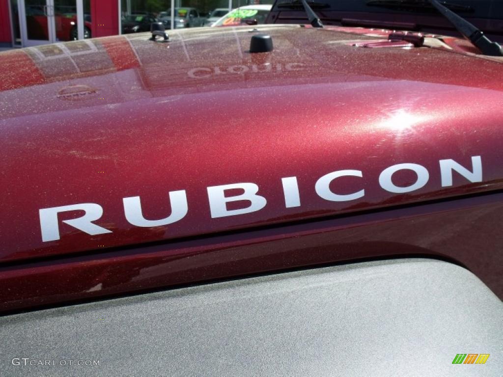 2008 Wrangler Unlimited Rubicon 4x4 - Red Rock Crystal Pearl / Dark Slate Gray/Med Slate Gray photo #10