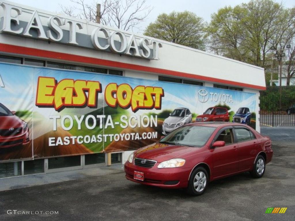 2005 Corolla LE - Impulse Red / Pebble Beige photo #1