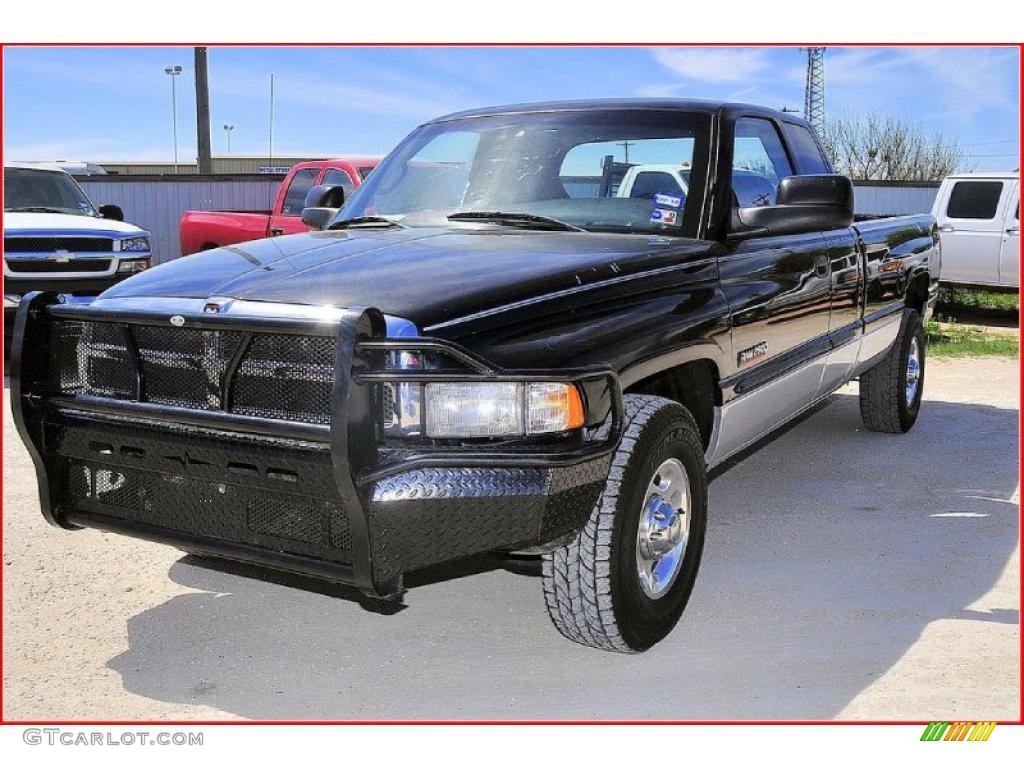 2001 Ram 2500 SLT Quad Cab - Black / Agate photo #1